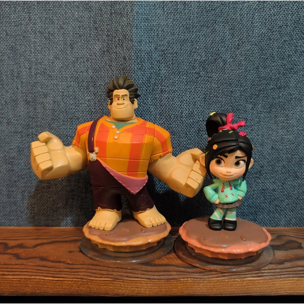 Disney Infinity Wreck It Ralph Vanellope 2 Figure Lot PVC Loose